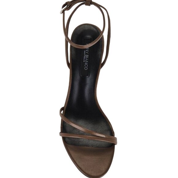 Tony Bianco Mariah Sandals in Liqueur Brown 8 Womens Leather High Heels - Picture 3 of 14